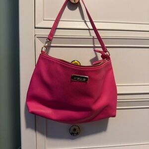 Bebe Pink Vinyl Purse